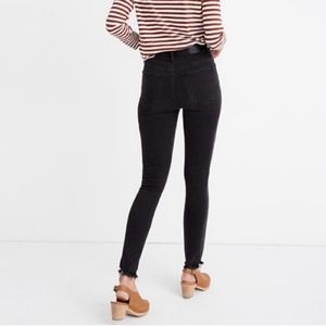 Madewell 9" Mid Rise Skinny Jeans Raw Hem …